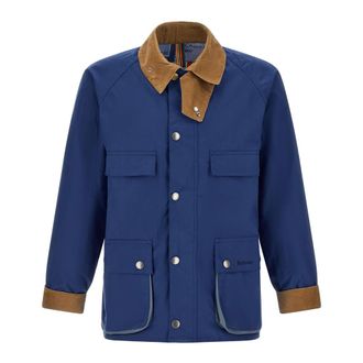 Barbour Light Jackets, male, Blue, Size: XL Sugarlump Bedale Waxed Jacket