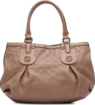 Gucci Pre-owned Womens Joy Boston Leather Handbag - Tan - One Size