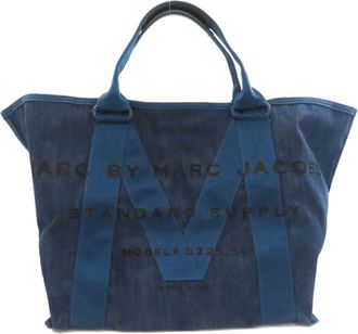 Marc Jacobs Marc By Marc Jacobs Blue Denim Tote Bag (Pre-Owned)