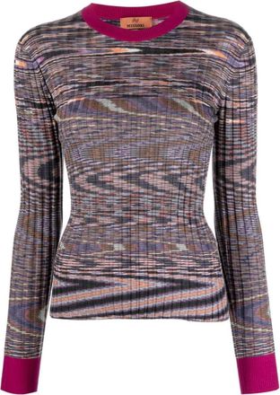 Missoni Multi Color Abstract Pattern Sweater
