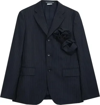Comme Des Garçons pinstripe blazer - Grey