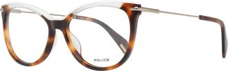 Police Brown Metal & Plastic Glasses Womens (Frames)