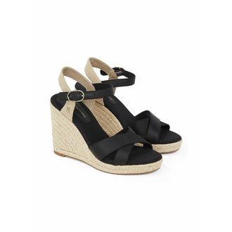 Tommy Hilfiger Sandalen met sleehak, in satijn