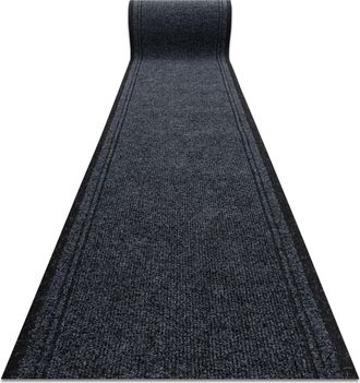 RugsX Rugsx - Felpudo Alfombra De Pasillo Con Refuerzo De Goma M&aacute;laga Antracita 2082 100 Cm Grey 100x240 Cm