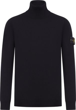Stone Island COMPASS LOGO TURTLENECK SWEATER - Stone Island - Man