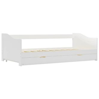 Berkfield Home Pull-out Sofa Bed Frame White Pinewood 90x200 cm