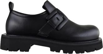 Balmain Anthem Loafers - Heren - Platte Schoenen - Zwart - 44 EU - Leer - Schoenen