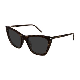 Saint Laurent Kate Thin Sunglasses - female - Saint Laurent - Sunglasses - Brown - 55 MM - Accessories