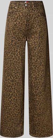 Tommy Jeans Wide Leg Jeans aus reiner Baumwolle in Mittelbraun, Größe 25/32
