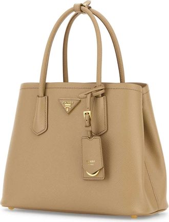 Prada Womens Shoulder Bag Beige Calfskin