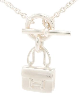 Herm&egrave;s 2000-2015 Sterling Silver Amulettes Constance necklace - women - Silver/Sterling Silver - One Size