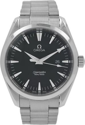 Omega Pre-owned Omega Seamaster Aqua Terra Black Dial Mens Watch 2517.50