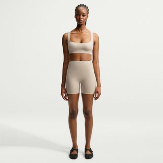 Nike Womens SKIMS Studio Stretch 5 Shorts in White | IR8678-096