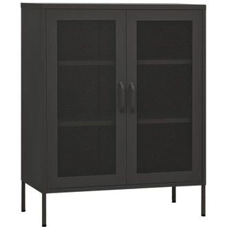 vidaXL Armadietto Antracite 80x35x101,5 cm in Acciaio vidaXL