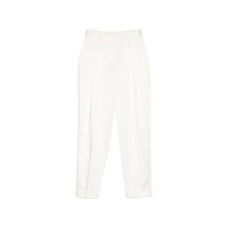 Elisabetta Franchi Dames, Broeken, Wit, Maat: M