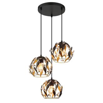 Netlighting Mika Cluster Pendant Ceiling Light Matt Black 3x E27