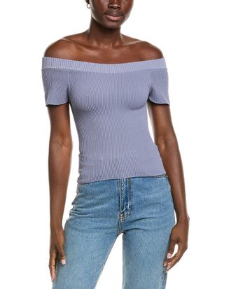 Free People Ribbed Seamless Off-Shoulder Top