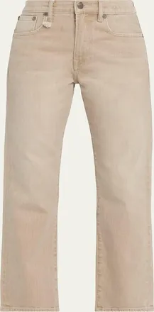 R13 Romeo Straight Cropped Jeans