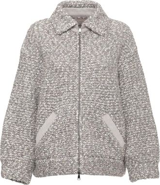 D.exterior Chaqueta Bomber de Lentejuelas - Jackets - Mujer - Gris - S