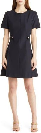 BOSS Destena Fit & Flare Dress in Sky Captain at Nordstrom Rack, Size 10