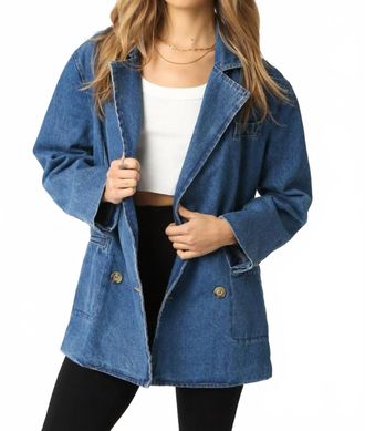 Olivaceous Emery Denim Jacket In Blue