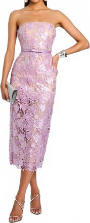 Retrof&ecirc;te Rowena Lace Dress In Lavender