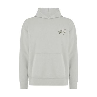 Tommy Jeans Signature Logo Relaxed Hoodie - - Sweatshirts & Hoodies - Uomo - Verde - M