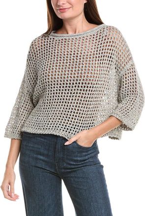 Lafayette 148 New York Oversized Open Stitch Sweater
