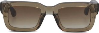 Chimi Eyewear Zonnebril met rechthoekig montuur - Groen