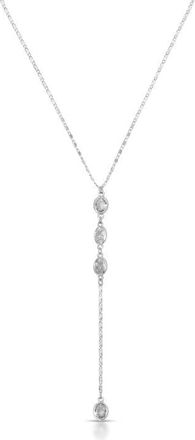 Ettika Sparkle Dip Y-Necklace in Silver at Nordstrom