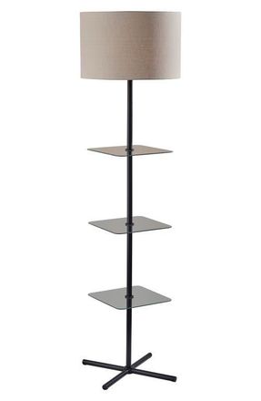 Adesso Imogen Shelf Floor Lamp in Black at Nordstrom