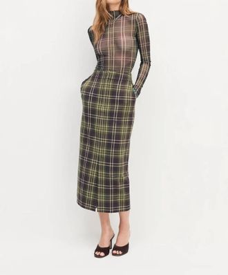 Favorite Daughter Womens The Sheer Fantasy Top In Countryside Plaid