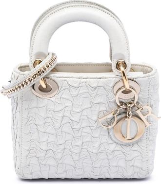 Dior Pre-owned Dior Mini Wavy Crinkled Lambskin Lady Ladies TKTVCNZSLIECCG2J