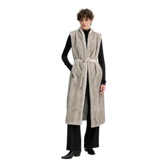 Gaud&igrave; Gilet in ecopelliccia - - Coats - Donna - Grigio - XS