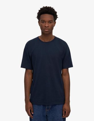 Colorful Standard Mens Colorful Standard Classic Organic T-Shirt - Marine Blue - Navy - Size: 42