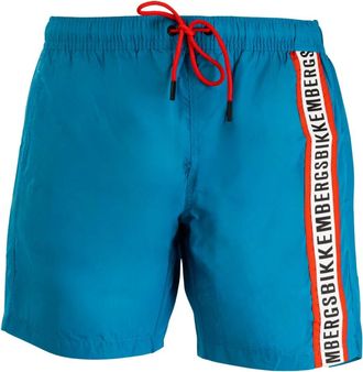 Dirk Bikkembergs Heren Mediterrane Blauwe Boxer Zwemkleding - Heren - Strandmode - Blauw - 2XL - Nylon - Badmode