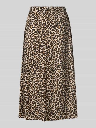 b.young Midirock mit Animal-Print Modell HINVA in Black, Gr&ouml;&szlig;e 34