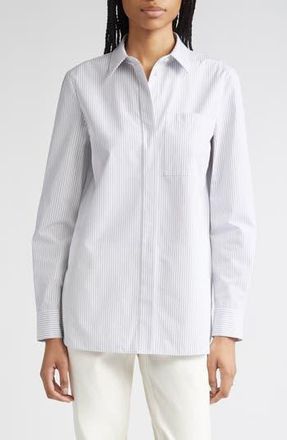 Lafayette 148 New York Ruxton Blouse in Greystone Multi at Nordstrom Rack, Size X-Small