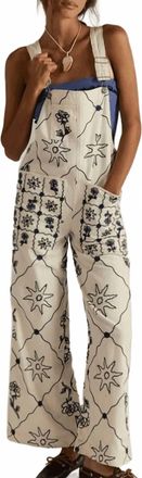 Free People Womens Rising Sun Overall In Ecru