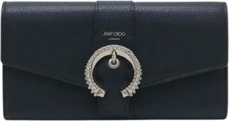 Jimmy Choo London Pre-owned Wallets, female, Blue, Size: ONE SIZE Pre-owned Martina-C Leather Long Wallet
