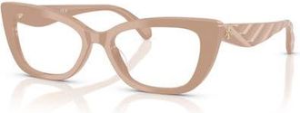 Tory Burch 52mm Cat Eye optical glasses in Brown at Nordstrom