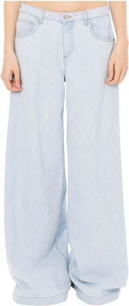 Vicolo Madison Wide Leg Jeans - Dames - Loose Fit Jeans - Blauw - M - Katoen - Jeans