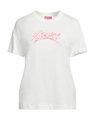 Tシャツ・カットソー DIESEL Woman T-Shirt White A193370EJAI 100 Women's T-shirt with wrap ties | White | Diesel