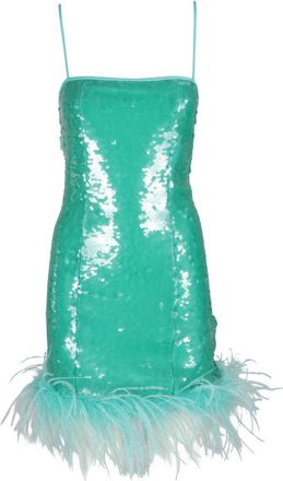 Giuseppe Di Morabito Aqua Green Sequin Mini Dress