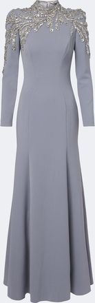 Jenny Packham Viper crystal-embellished gown