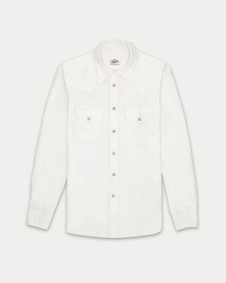 Fortela Tex Texan Cotton Shirt in White at Nordstrom, Size Xx-Large Eu