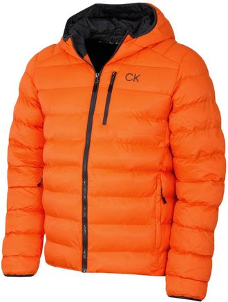 Calvin Klein Mens Woven Jacket - Fire Orange - XXXL