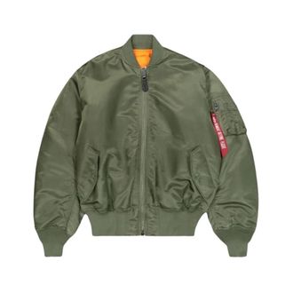 Alpha Industries Stijlvolle Bomber & Flight Jassen Collectie - Dames - Bomber jackets - Groen - S - Jassen