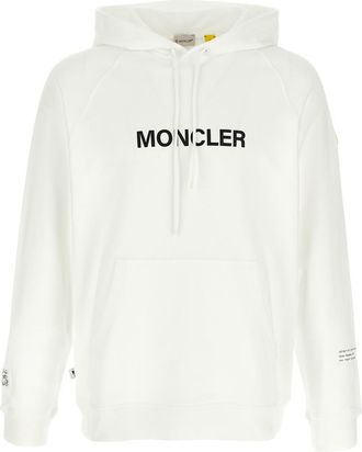 Moncler White Cotton Hoodie