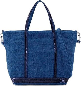 Vanessa Bruno Linen Small Zipped Cabas Tote